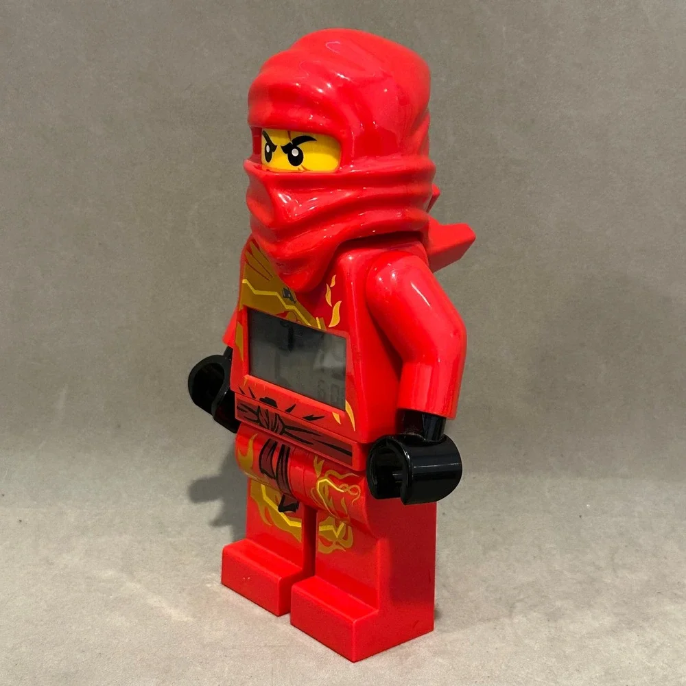 LEGO Ninjago Kai Red Ninja Minifigure Digital Alarm Clock 9003097 2011 Tested